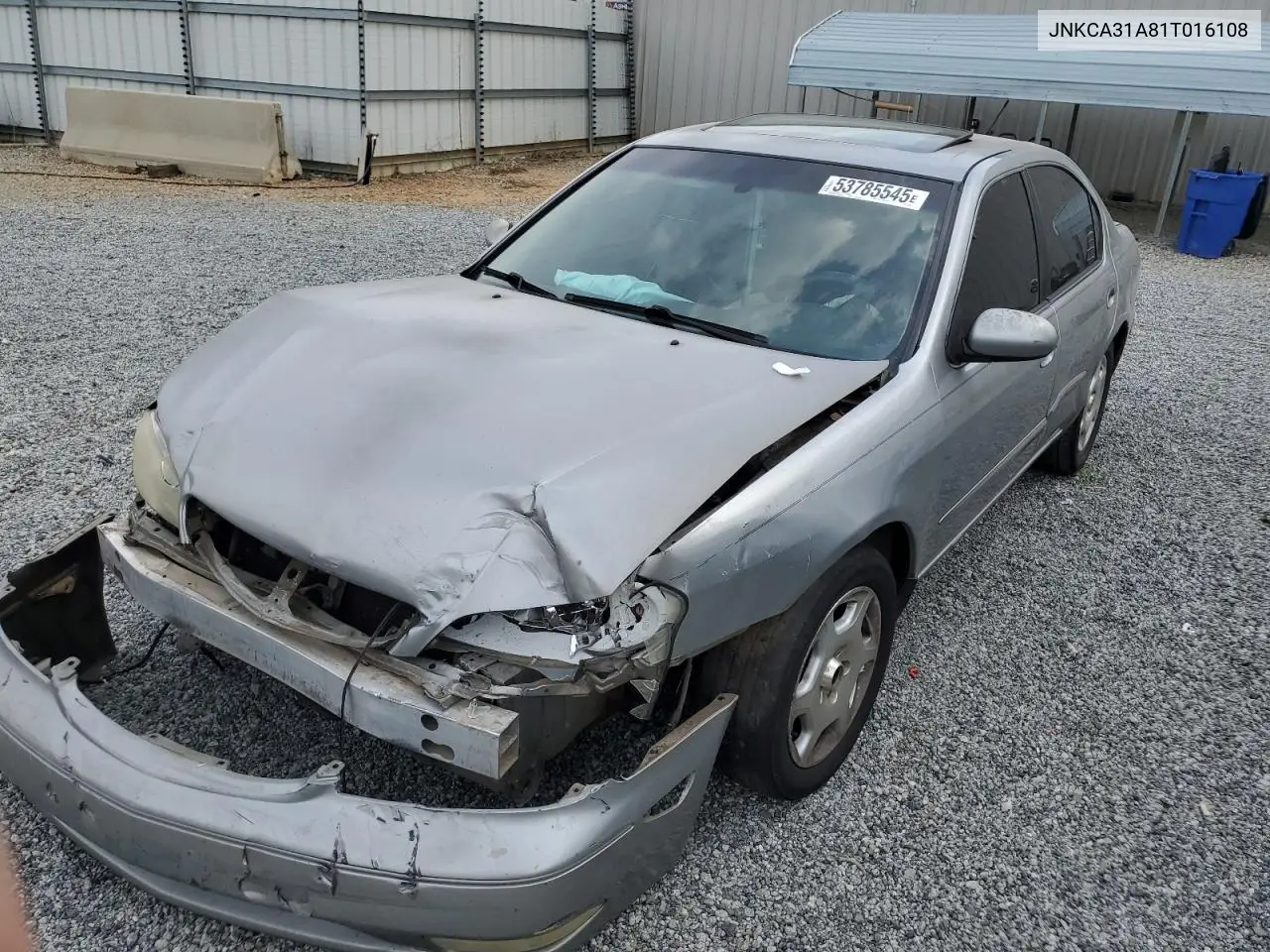 2001 Infiniti I30 VIN: JNKCA31A81T016108 Lot: 53785545