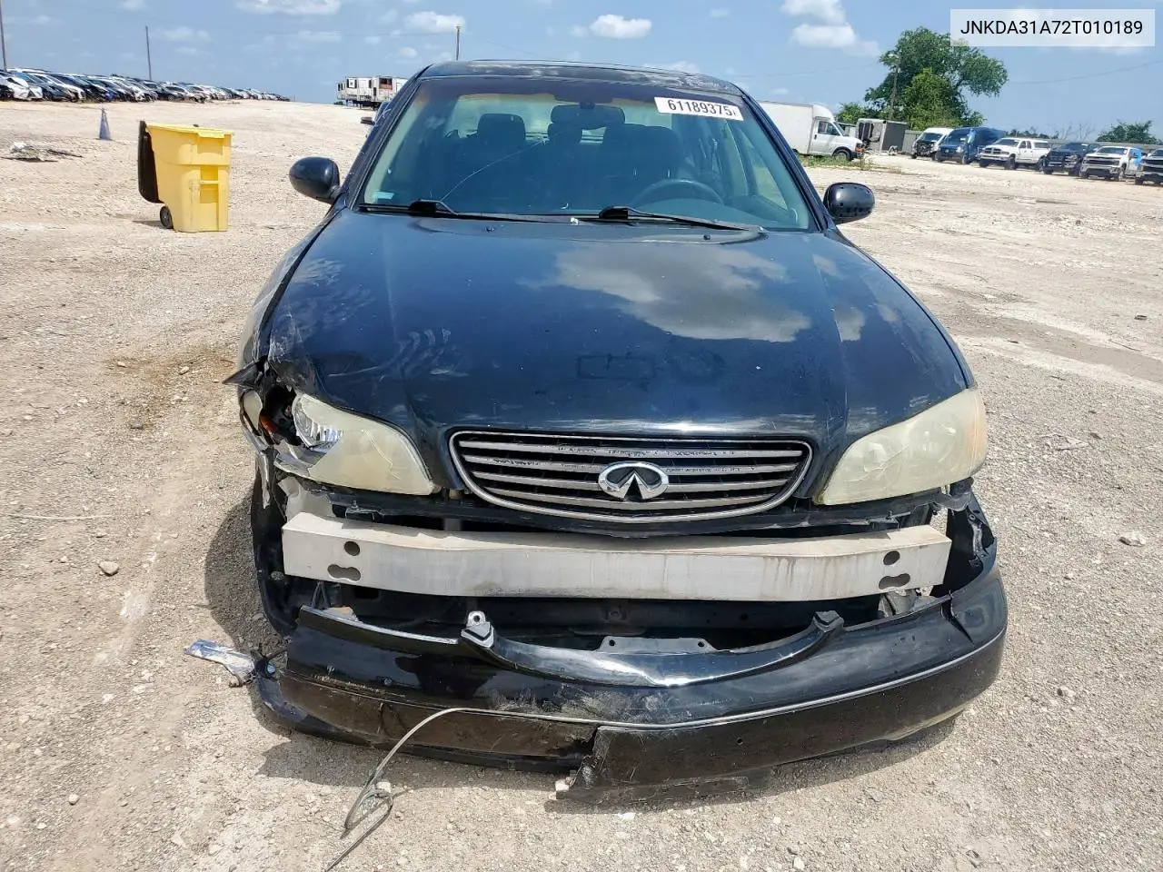 2002 Infiniti I35 VIN: JNKDA31A72T010189 Lot: 61189375