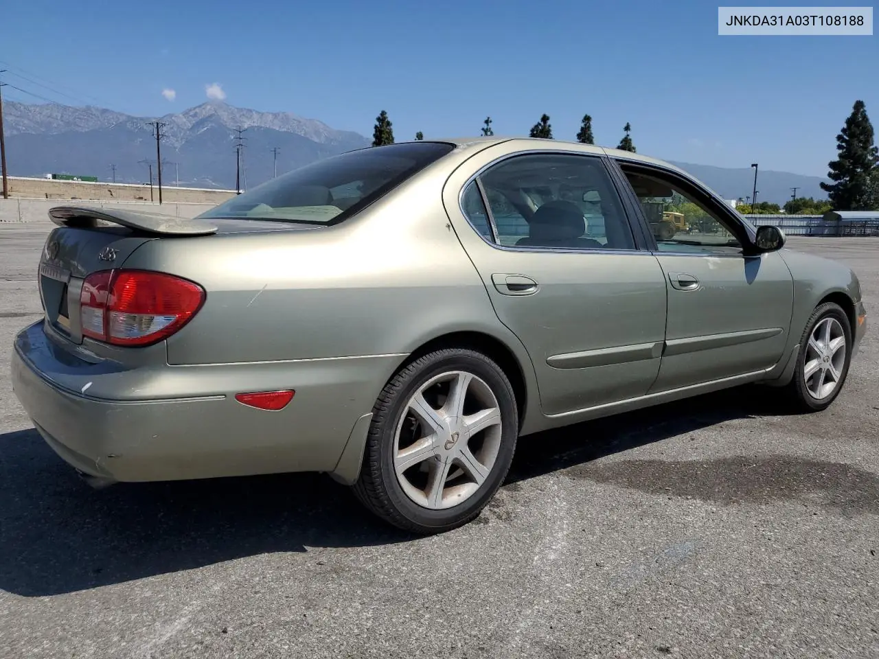 2003 Infiniti I35 VIN: JNKDA31A03T108188 Lot: 57104585