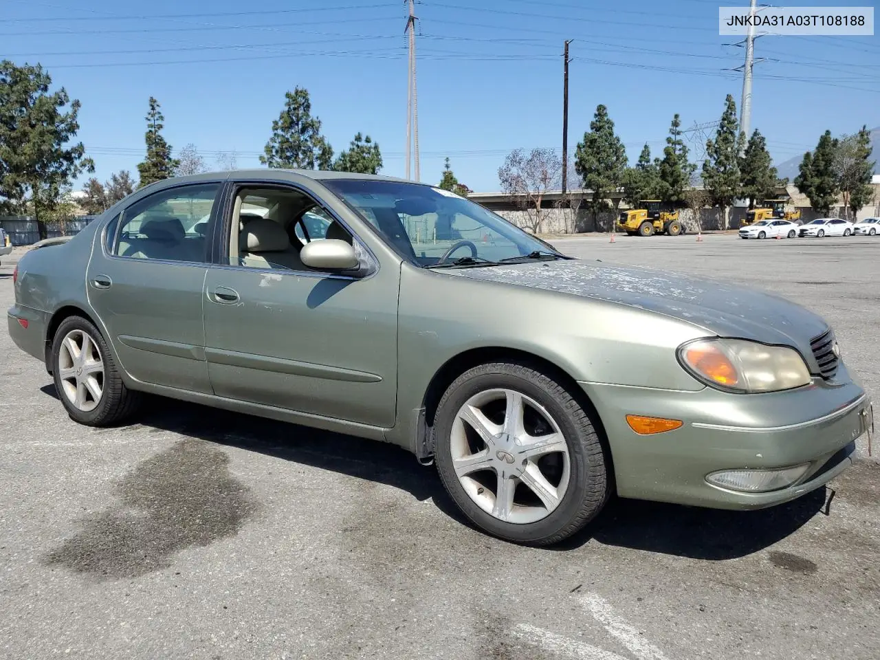 2003 Infiniti I35 VIN: JNKDA31A03T108188 Lot: 57104585