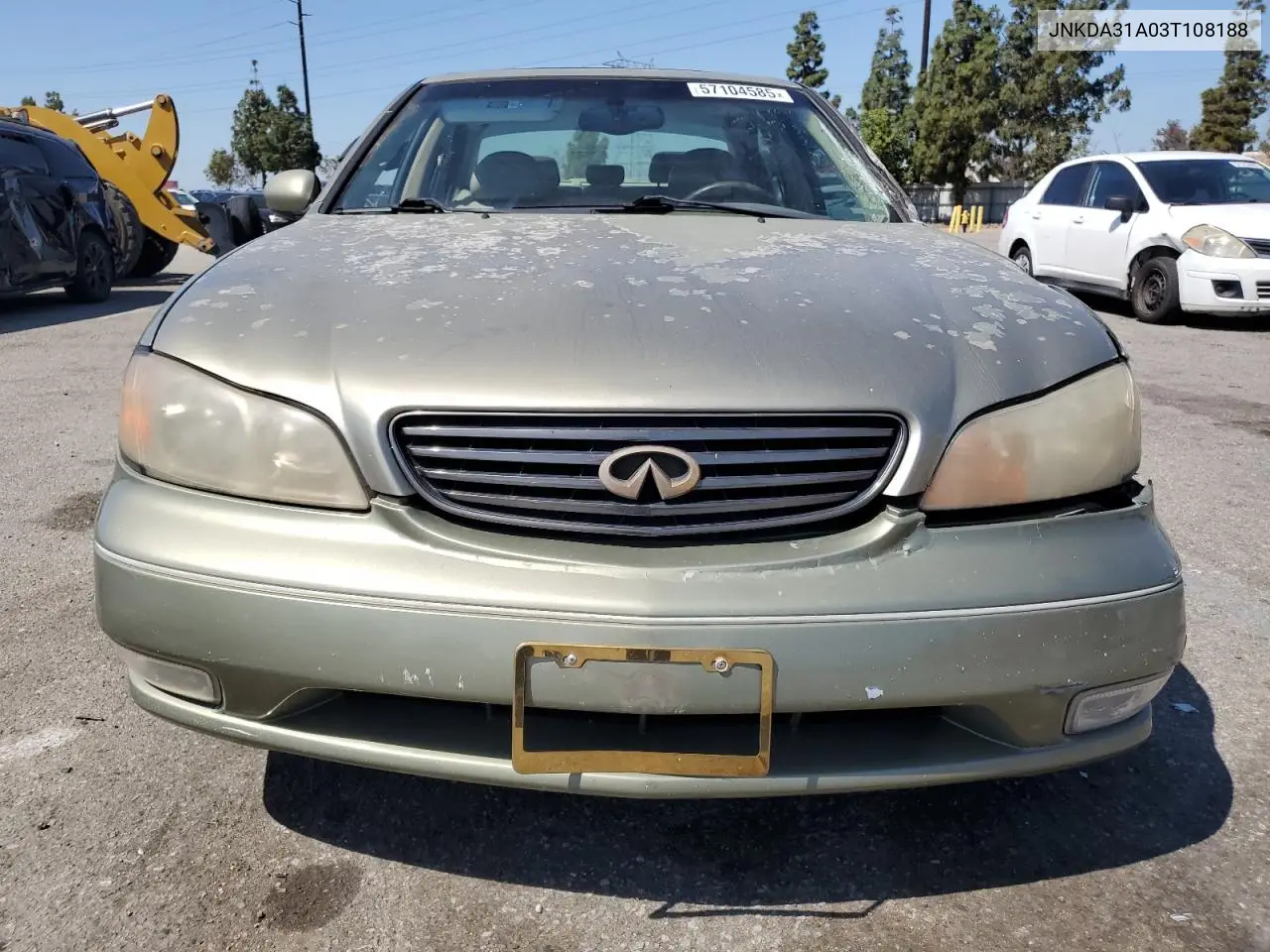2003 Infiniti I35 VIN: JNKDA31A03T108188 Lot: 57104585
