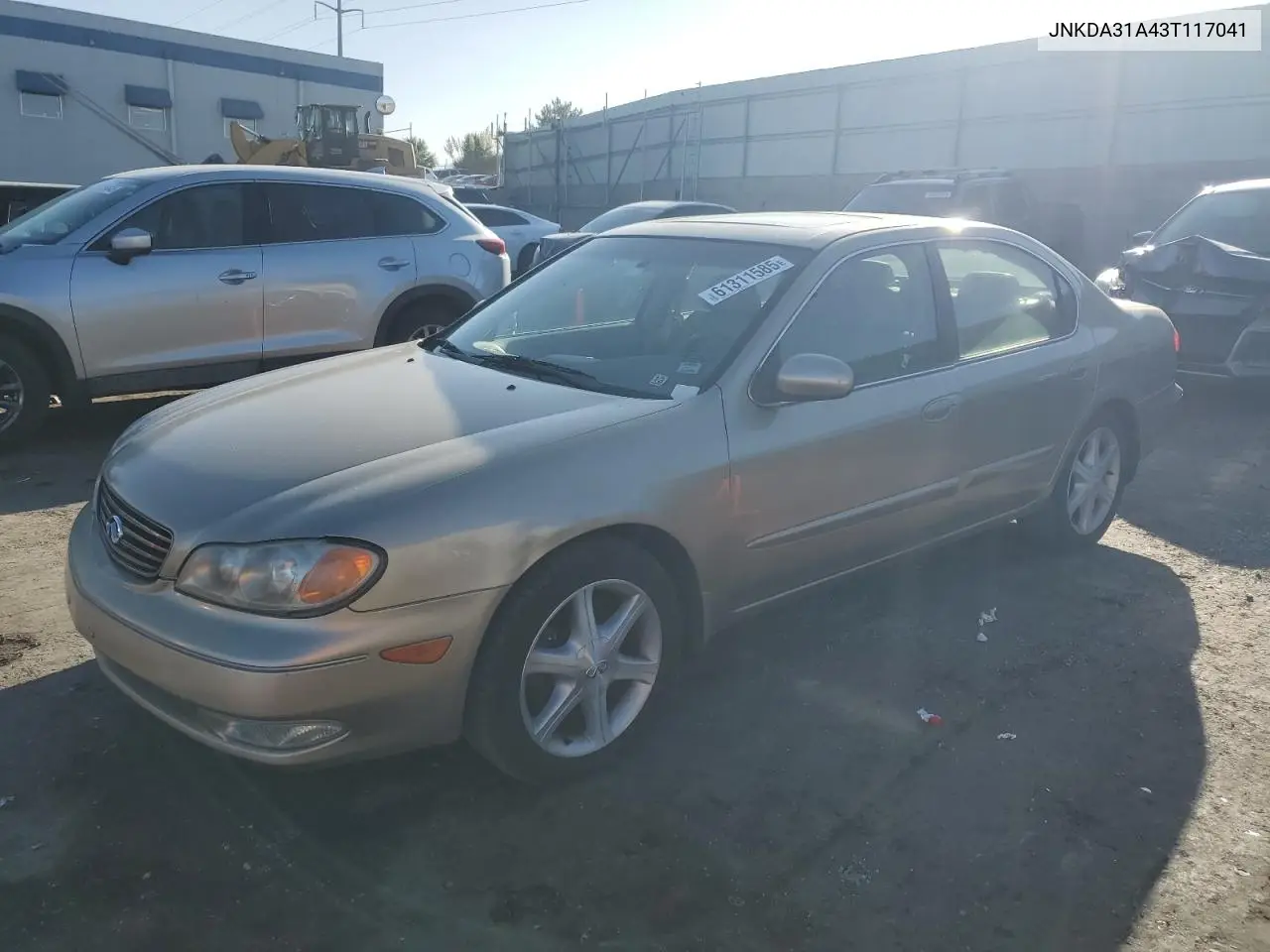 2003 Infiniti I35 VIN: JNKDA31A43T117041 Lot: 61311585