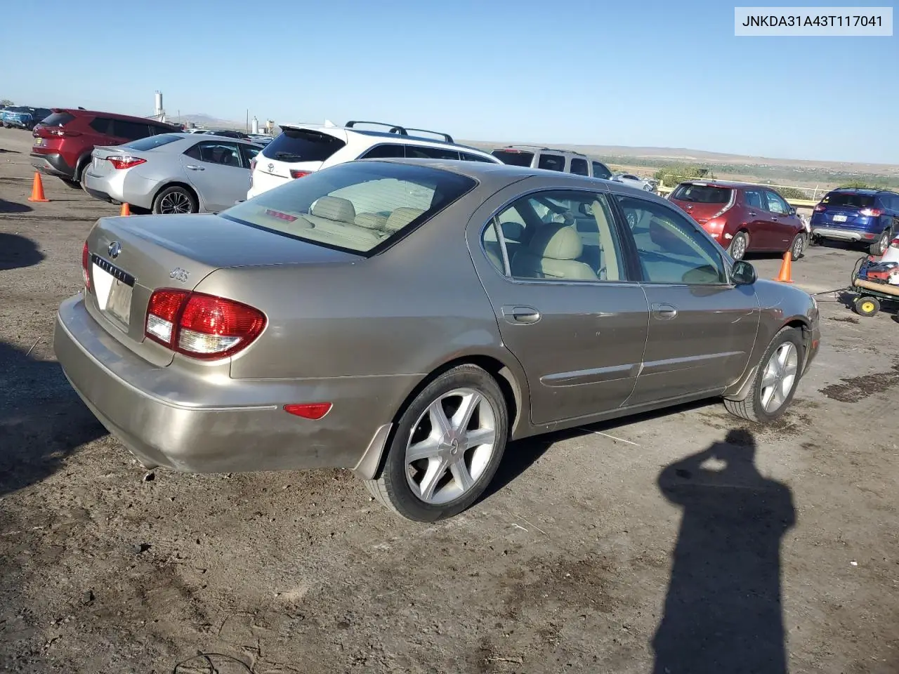 2003 Infiniti I35 VIN: JNKDA31A43T117041 Lot: 61311585