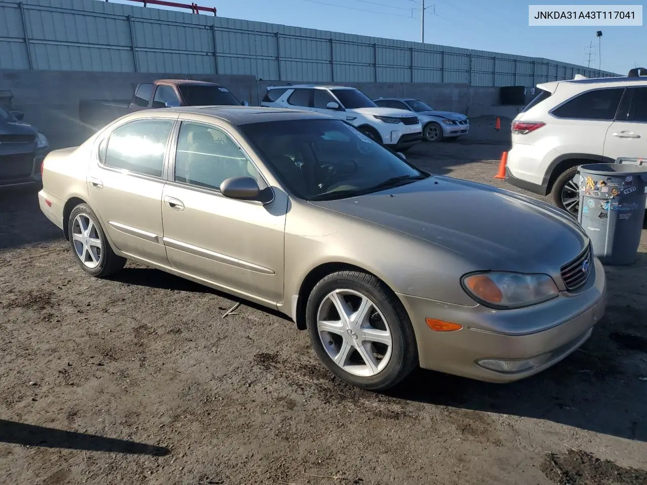 2003 Infiniti I35 VIN: JNKDA31A43T117041 Lot: 61311585