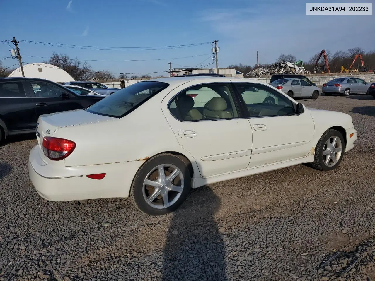2004 Infiniti I35 VIN: JNKDA31A94T202233 Lot: 50448265