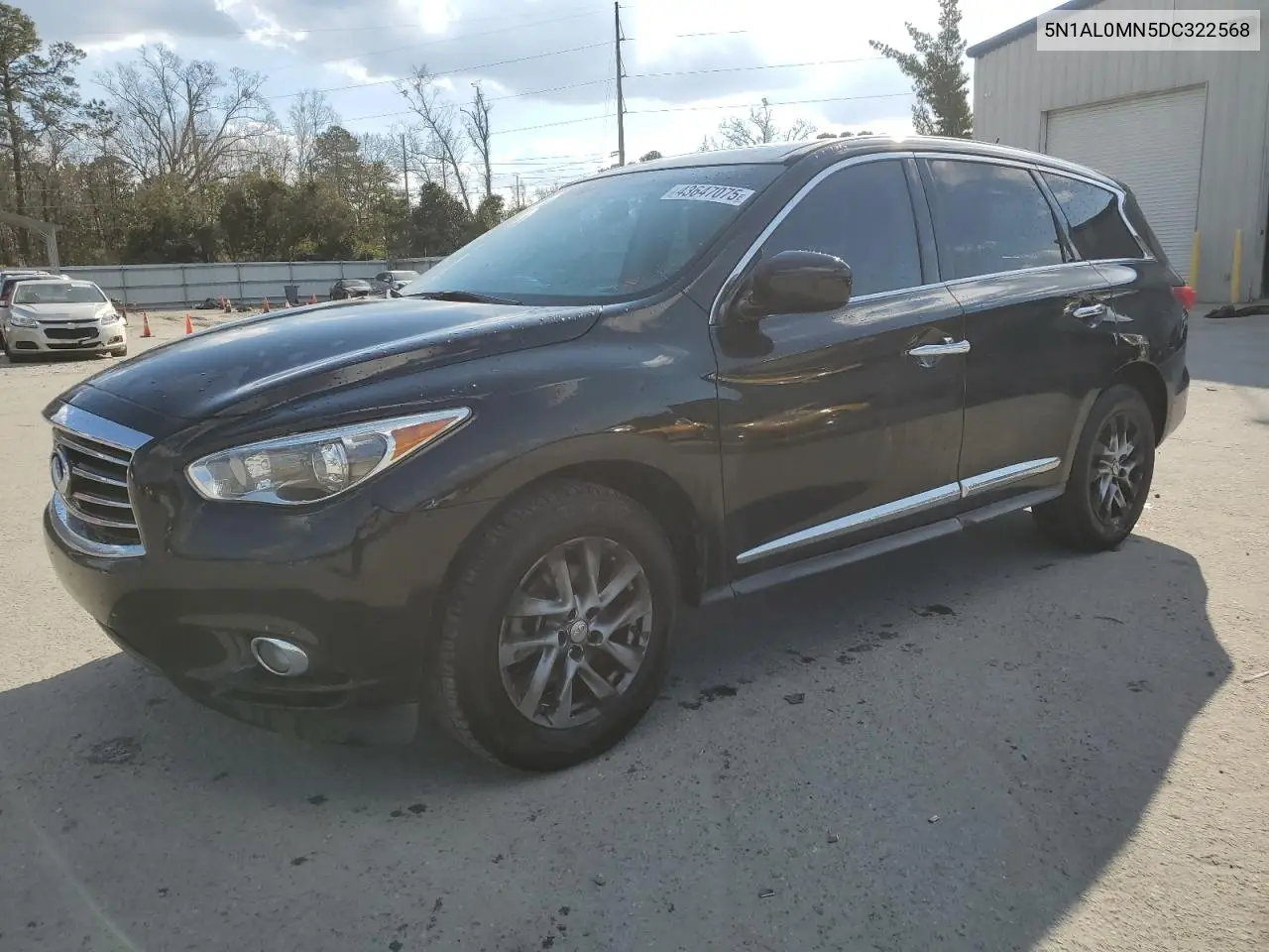 2013 Infiniti Jx35 VIN: 5N1AL0MN5DC322568 Lot: 43647075
