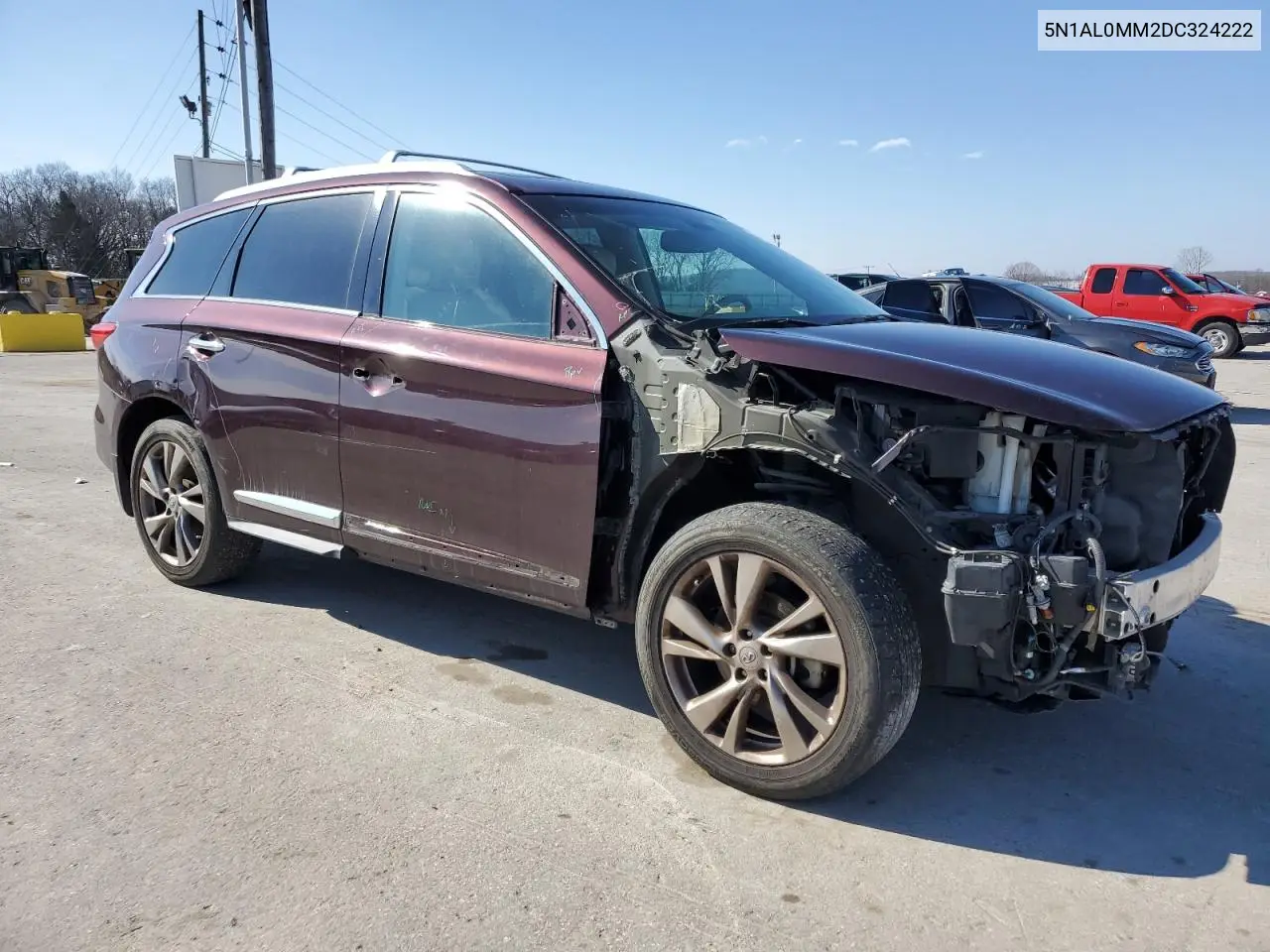 2013 Infiniti Jx35 VIN: 5N1AL0MM2DC324222 Lot: 44620215