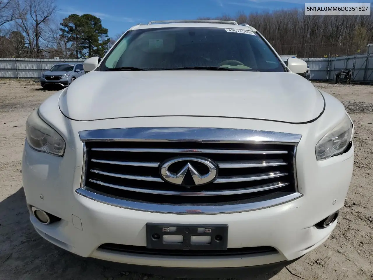 2013 Infiniti Jx35 VIN: 5N1AL0MM6DC351827 Lot: 49073565