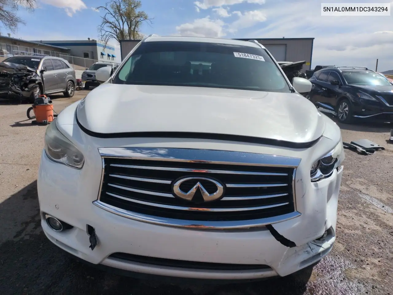 2013 Infiniti Jx35 VIN: 5N1AL0MM1DC343294 Lot: 51847325