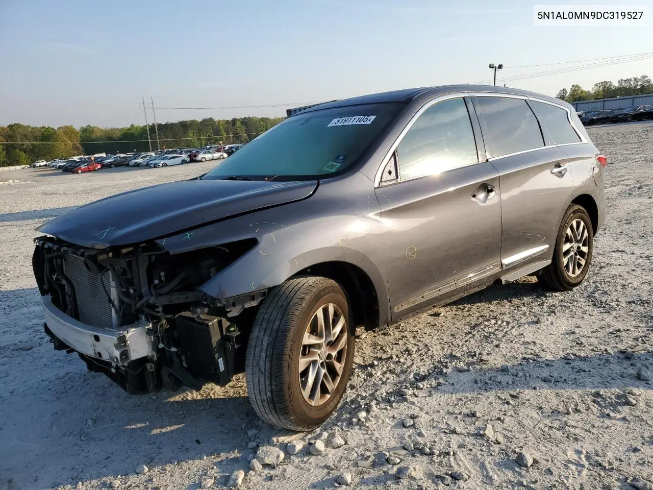 2013 Infiniti Jx35 VIN: 5N1AL0MN9DC319527 Lot: 51911105