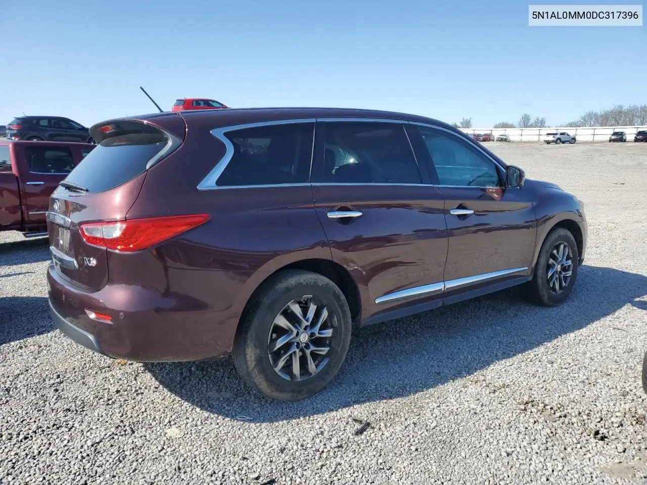 2013 Infiniti Jx35 VIN: 5N1AL0MM0DC317396 Lot: 52356035