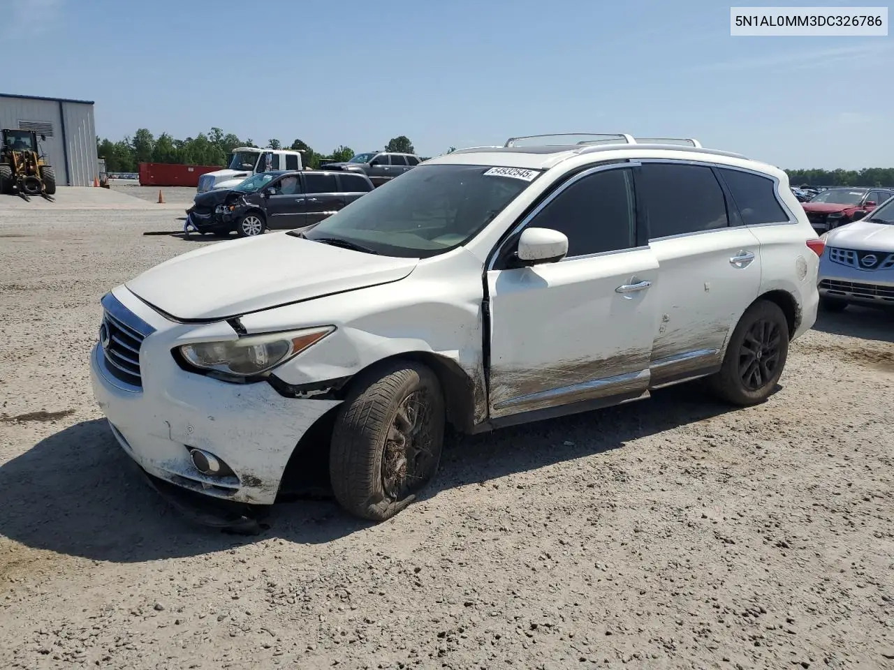 2013 Infiniti Jx35 VIN: 5N1AL0MM3DC326786 Lot: 54932545