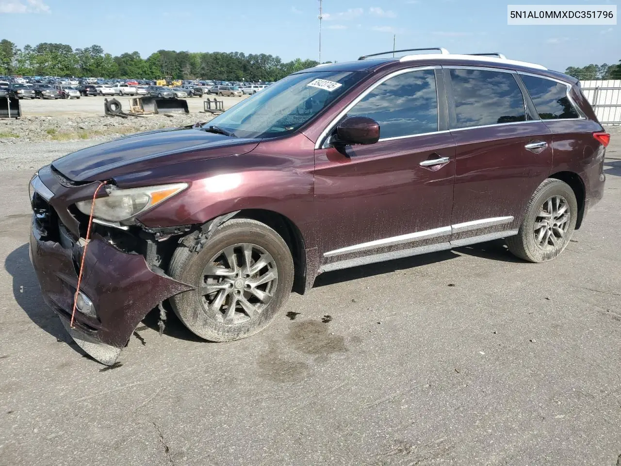 2013 Infiniti Jx35 VIN: 5N1AL0MMXDC351796 Lot: 55423745