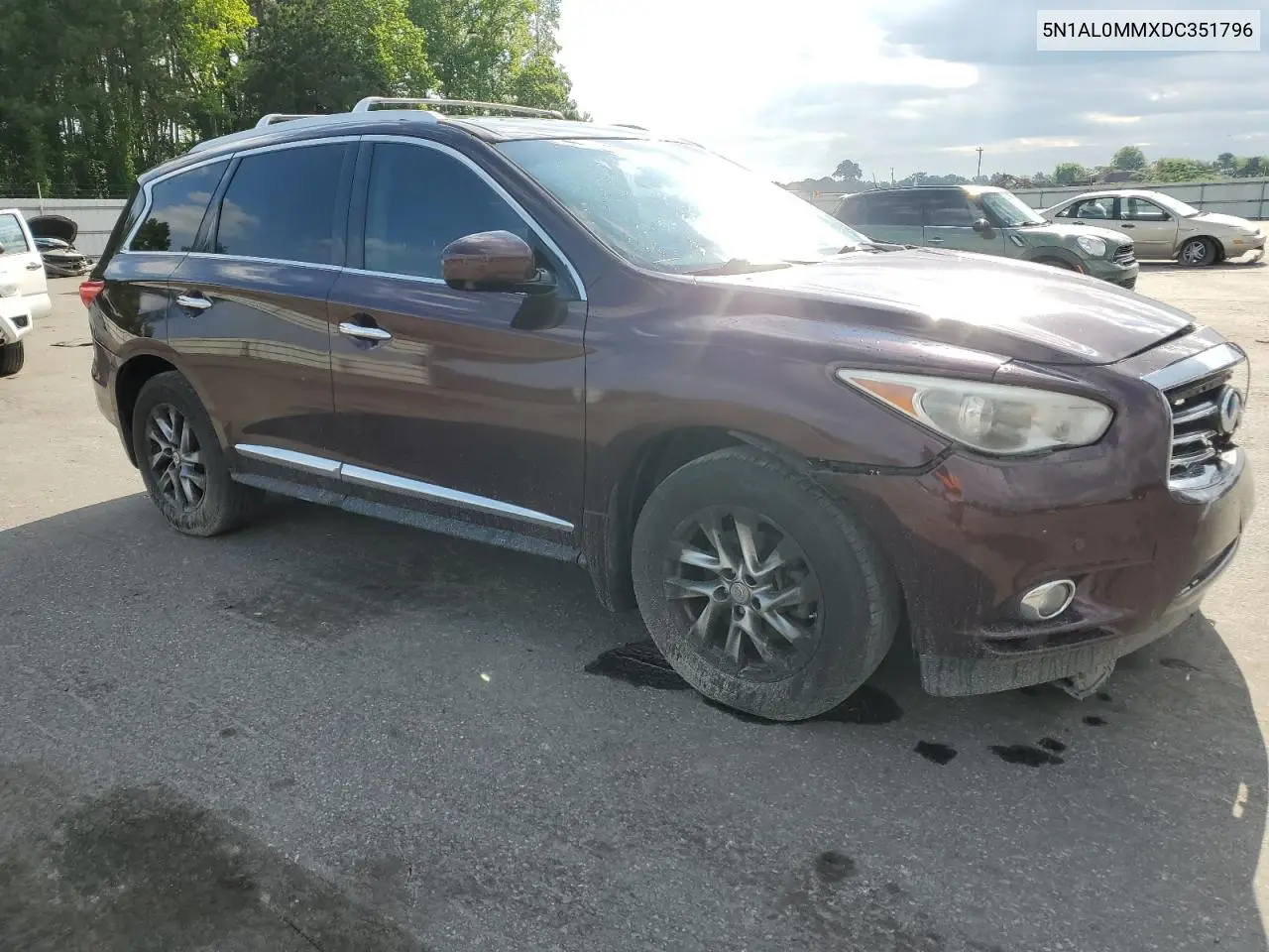 2013 Infiniti Jx35 VIN: 5N1AL0MMXDC351796 Lot: 55423745
