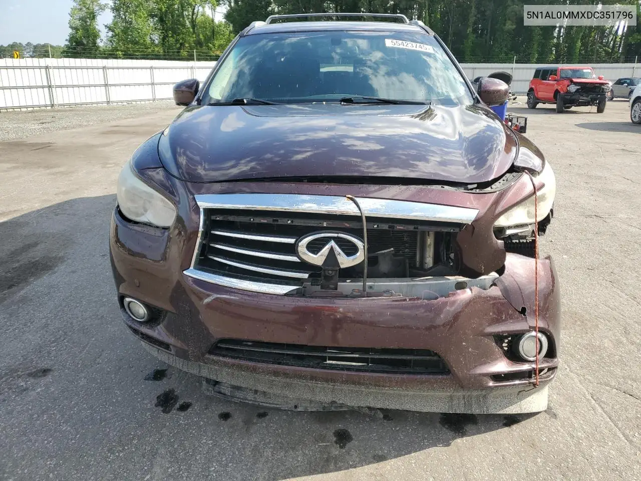 2013 Infiniti Jx35 VIN: 5N1AL0MMXDC351796 Lot: 55423745