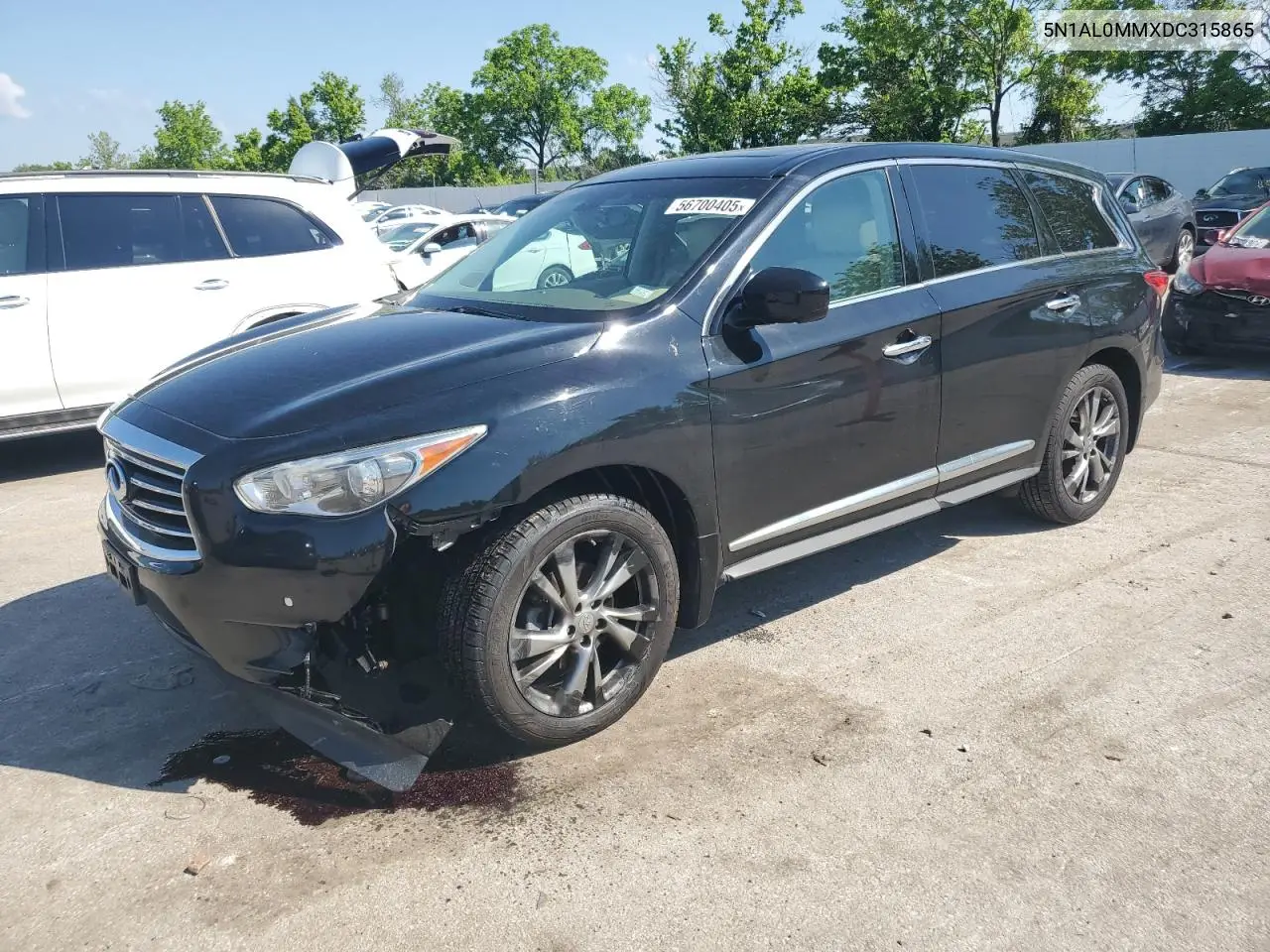 2013 Infiniti Jx35 VIN: 5N1AL0MMXDC315865 Lot: 56700405