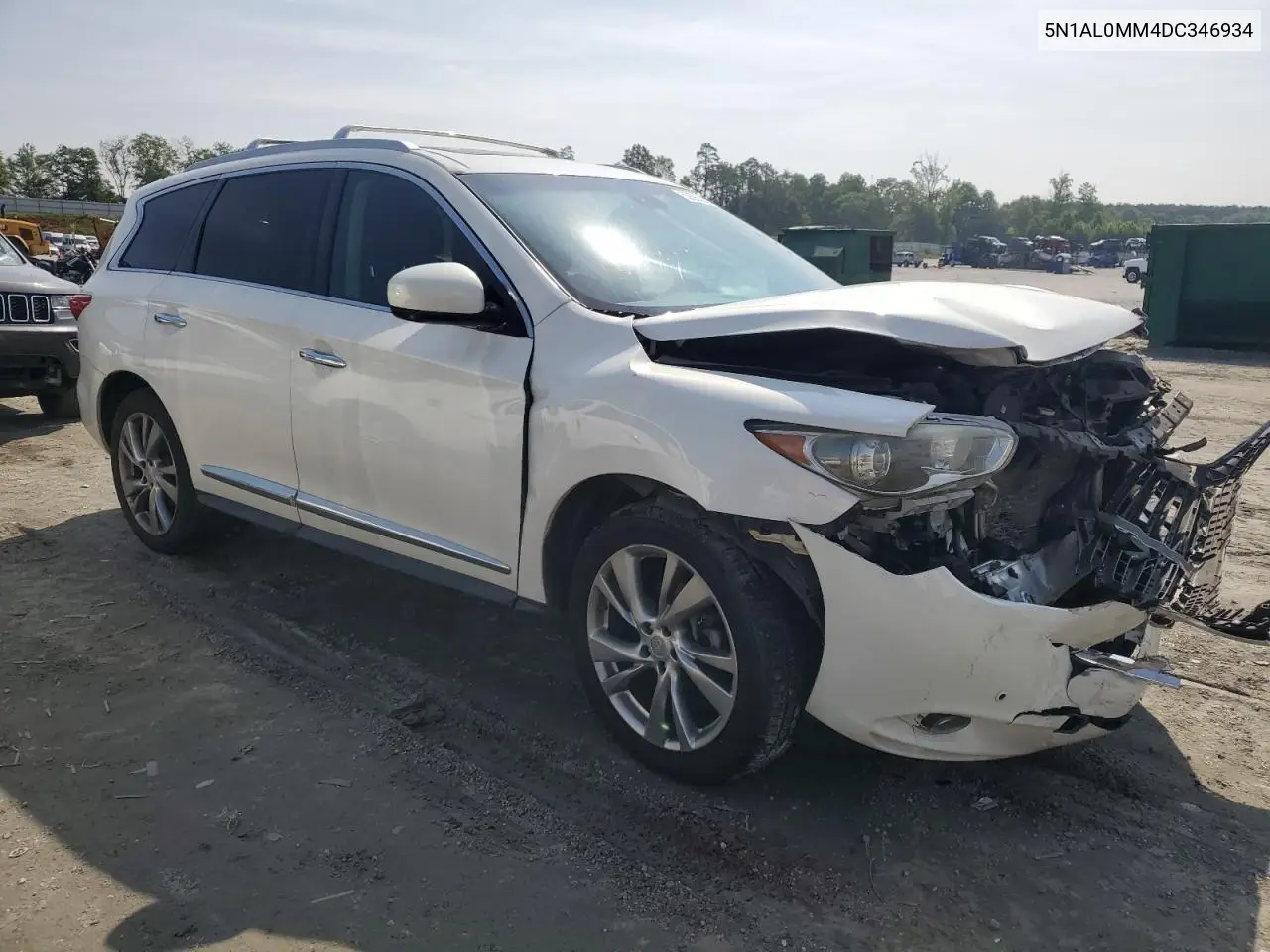 2013 Infiniti Jx35 VIN: 5N1AL0MM4DC346934 Lot: 59586955