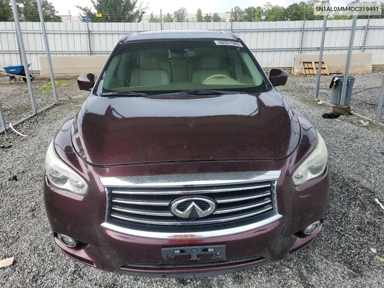 2013 Infiniti Jx35 VIN: 5N1AL0MM4DC319491 Lot: 60931565