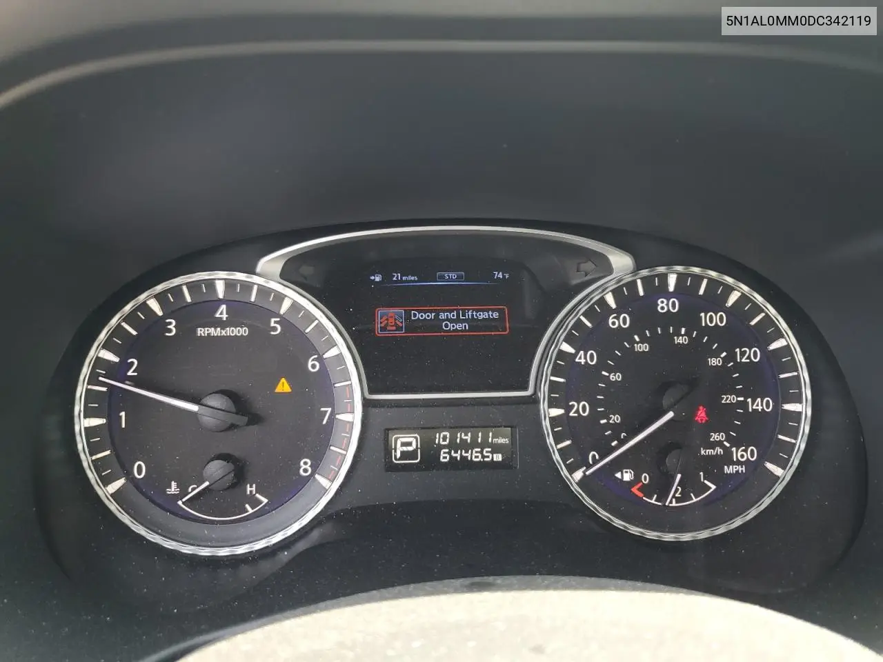 2013 Infiniti Jx35 VIN: 5N1AL0MM0DC342119 Lot: 61740735