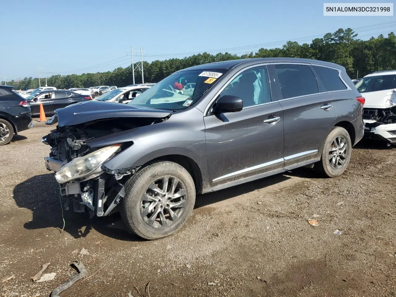 2013 Infiniti Jx35 VIN: 5N1AL0MN3DC321998 Lot: 61750855