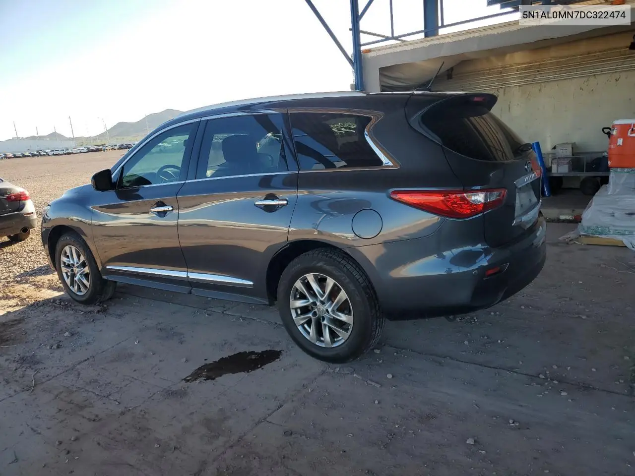 2013 Infiniti Jx35 VIN: 5N1AL0MN7DC322474 Lot: 61959205