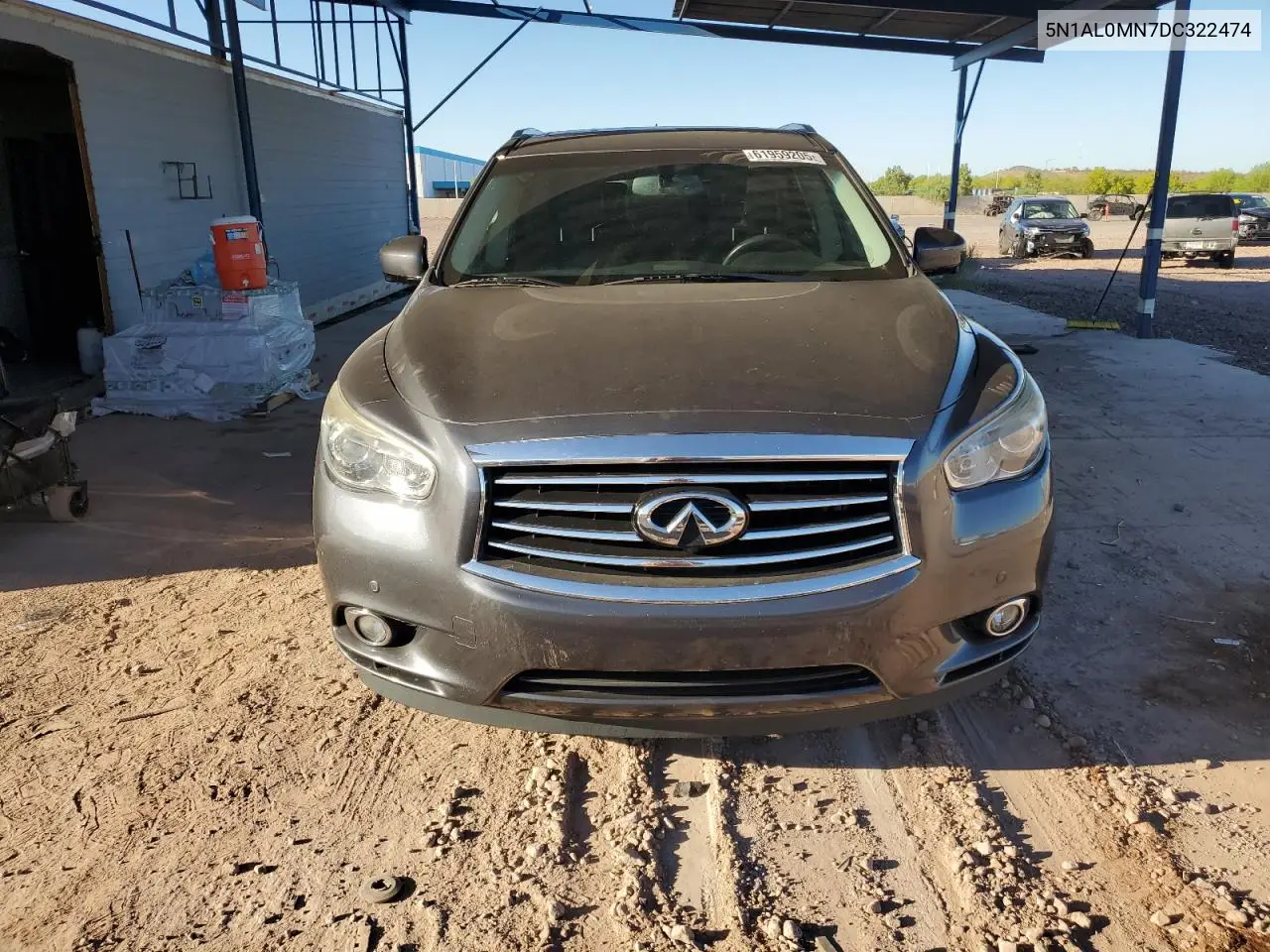 2013 Infiniti Jx35 VIN: 5N1AL0MN7DC322474 Lot: 61959205