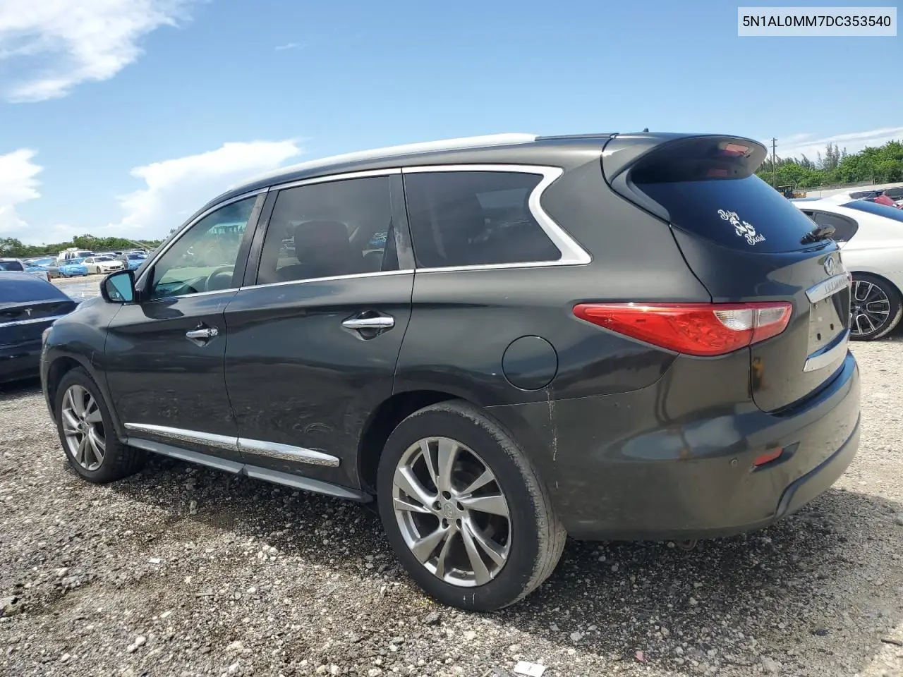 2013 Infiniti Jx35 VIN: 5N1AL0MM7DC353540 Lot: 62336455