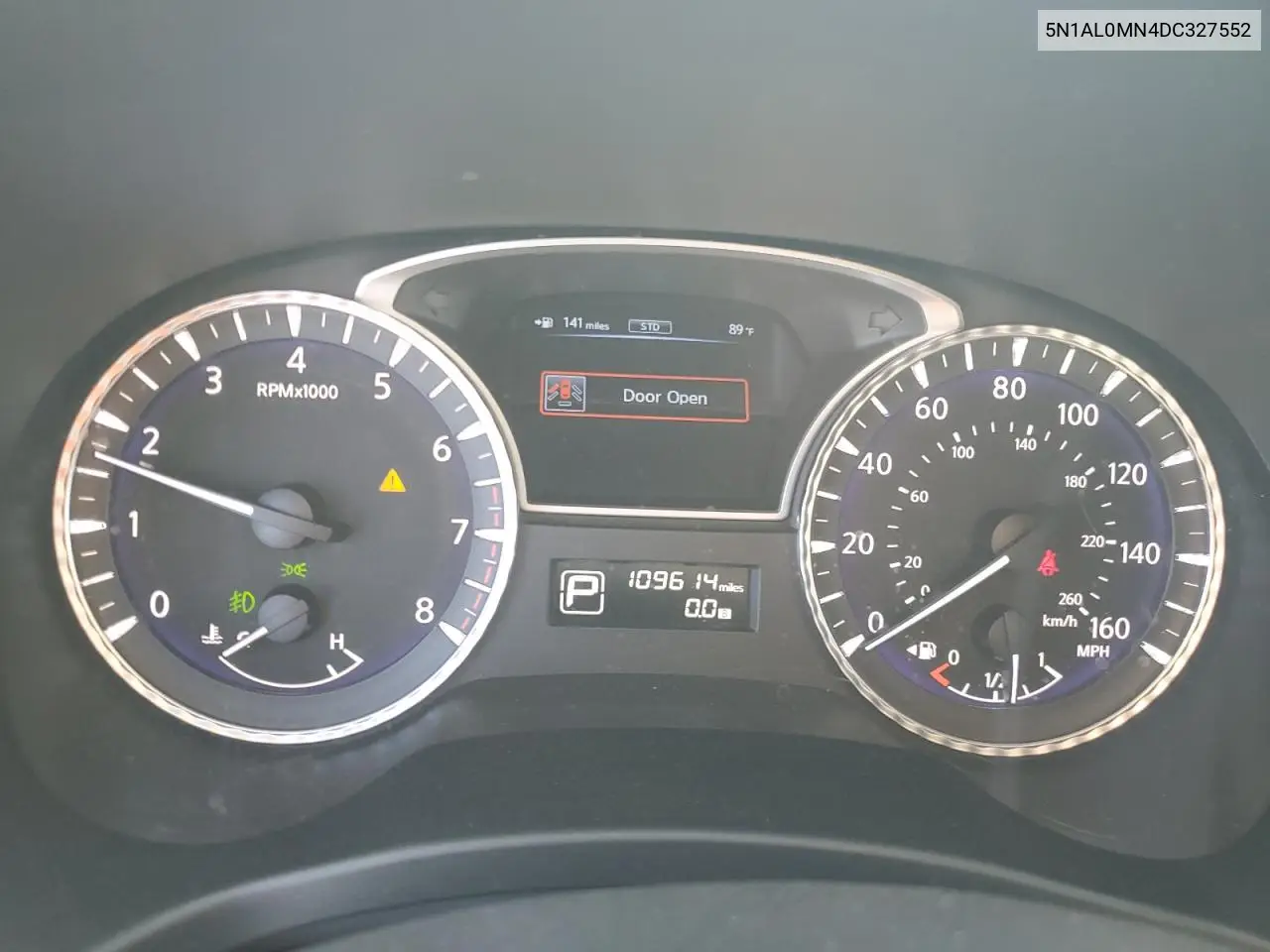 2013 Infiniti Jx35 VIN: 5N1AL0MN4DC327552 Lot: 62588995