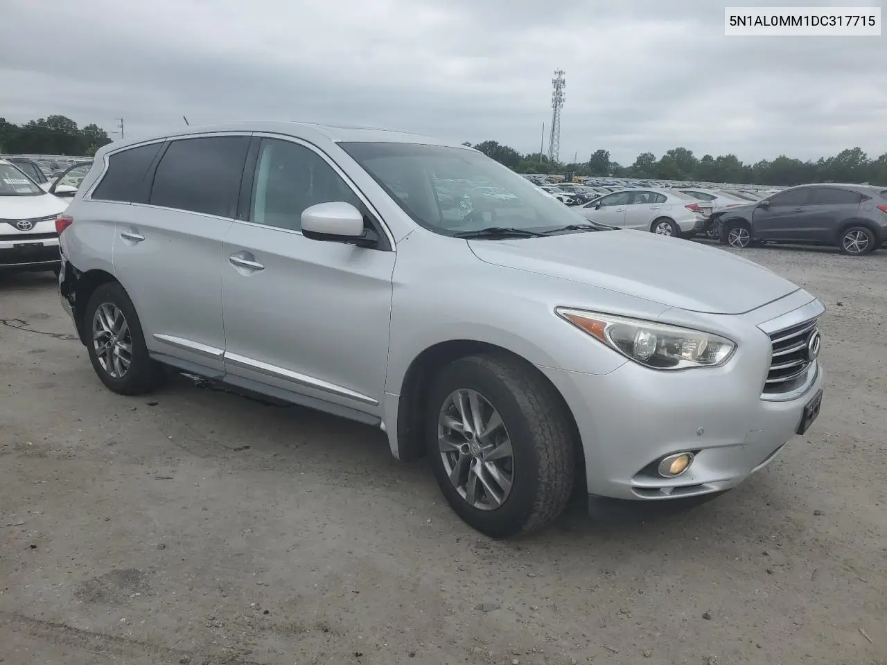 2013 Infiniti Jx35 VIN: 5N1AL0MM1DC317715 Lot: 62777875