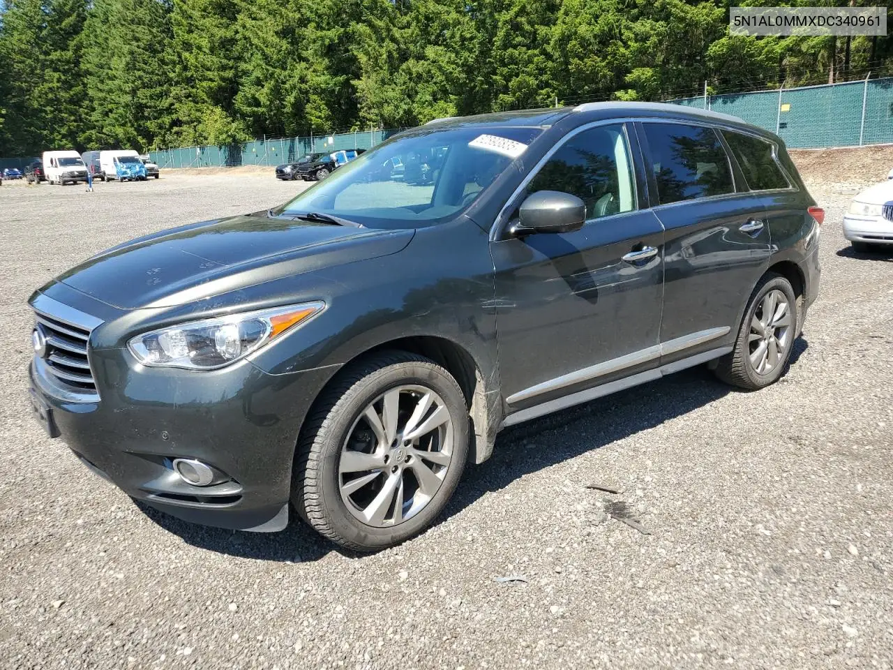 2013 Infiniti Jx35 VIN: 5N1AL0MMXDC340961 Lot: 62893835