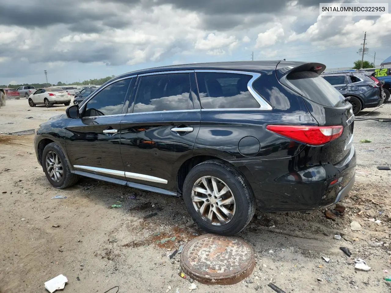 2013 Infiniti Jx35 VIN: 5N1AL0MN8DC322953 Lot: 63654445