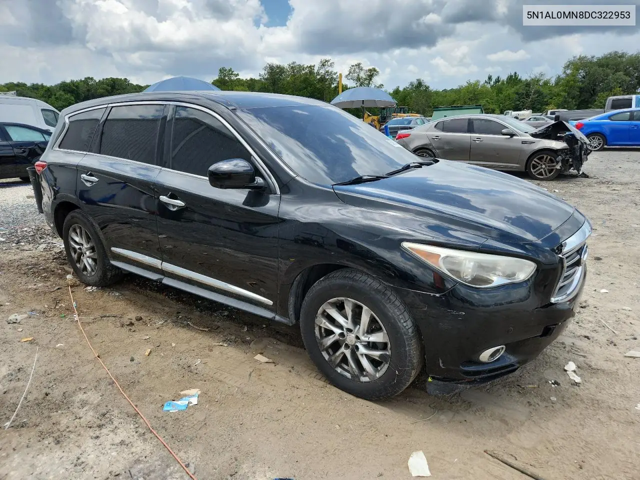 2013 Infiniti Jx35 VIN: 5N1AL0MN8DC322953 Lot: 63654445