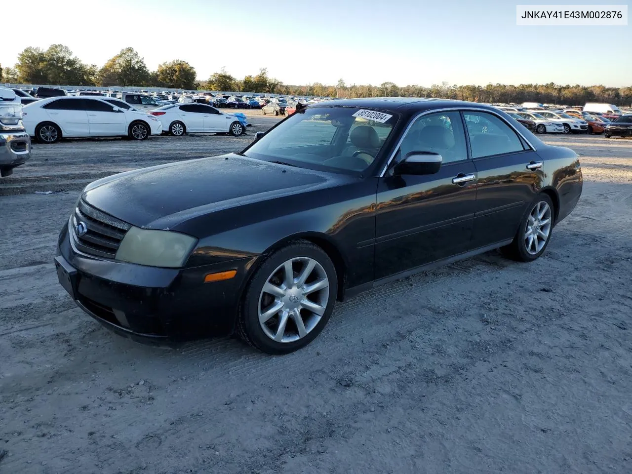 2003 Infiniti M45 VIN: JNKAY41E43M002876 Lot: 85102004