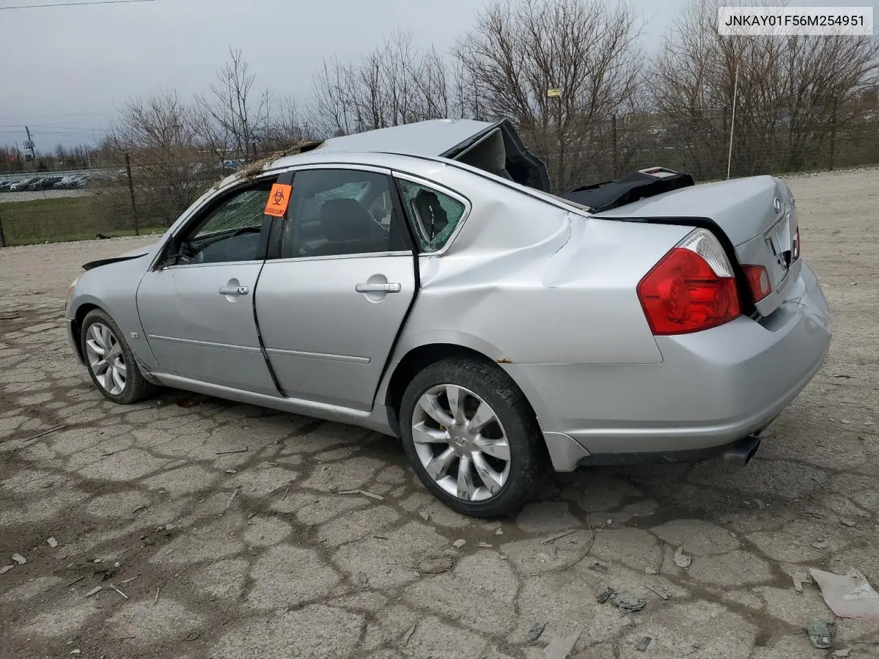 2006 Infiniti M35 Base VIN: JNKAY01F56M254951 Lot: 50442805
