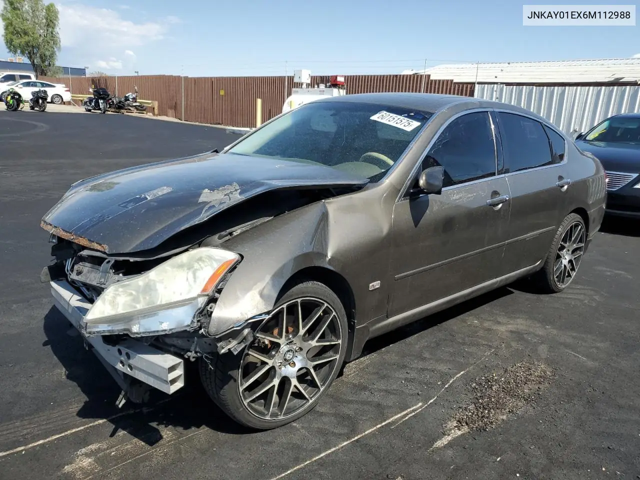 2006 Infiniti M35 Base VIN: JNKAY01EX6M112988 Lot: 60151575