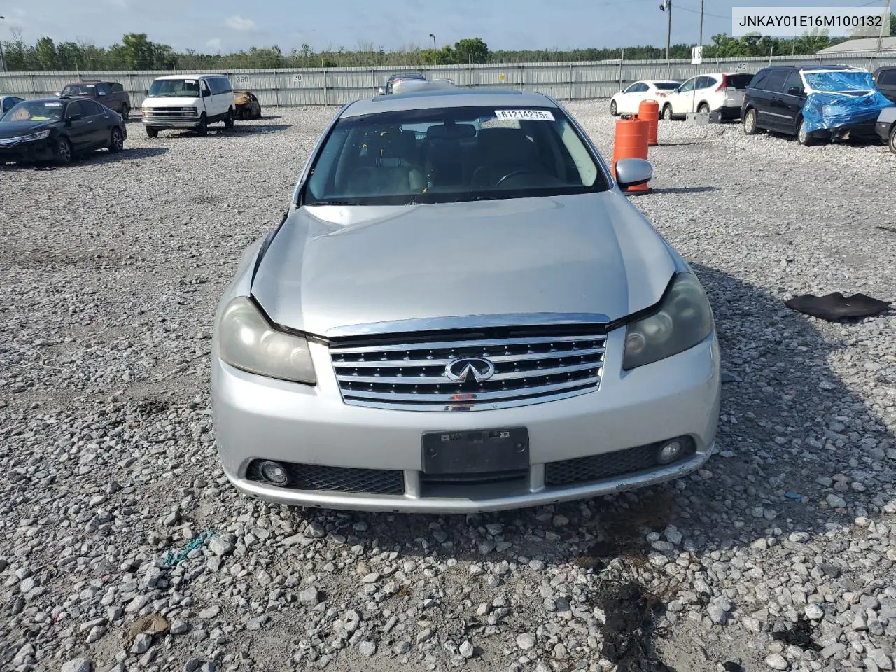 2006 Infiniti M35 Base VIN: JNKAY01E16M100132 Lot: 61214275