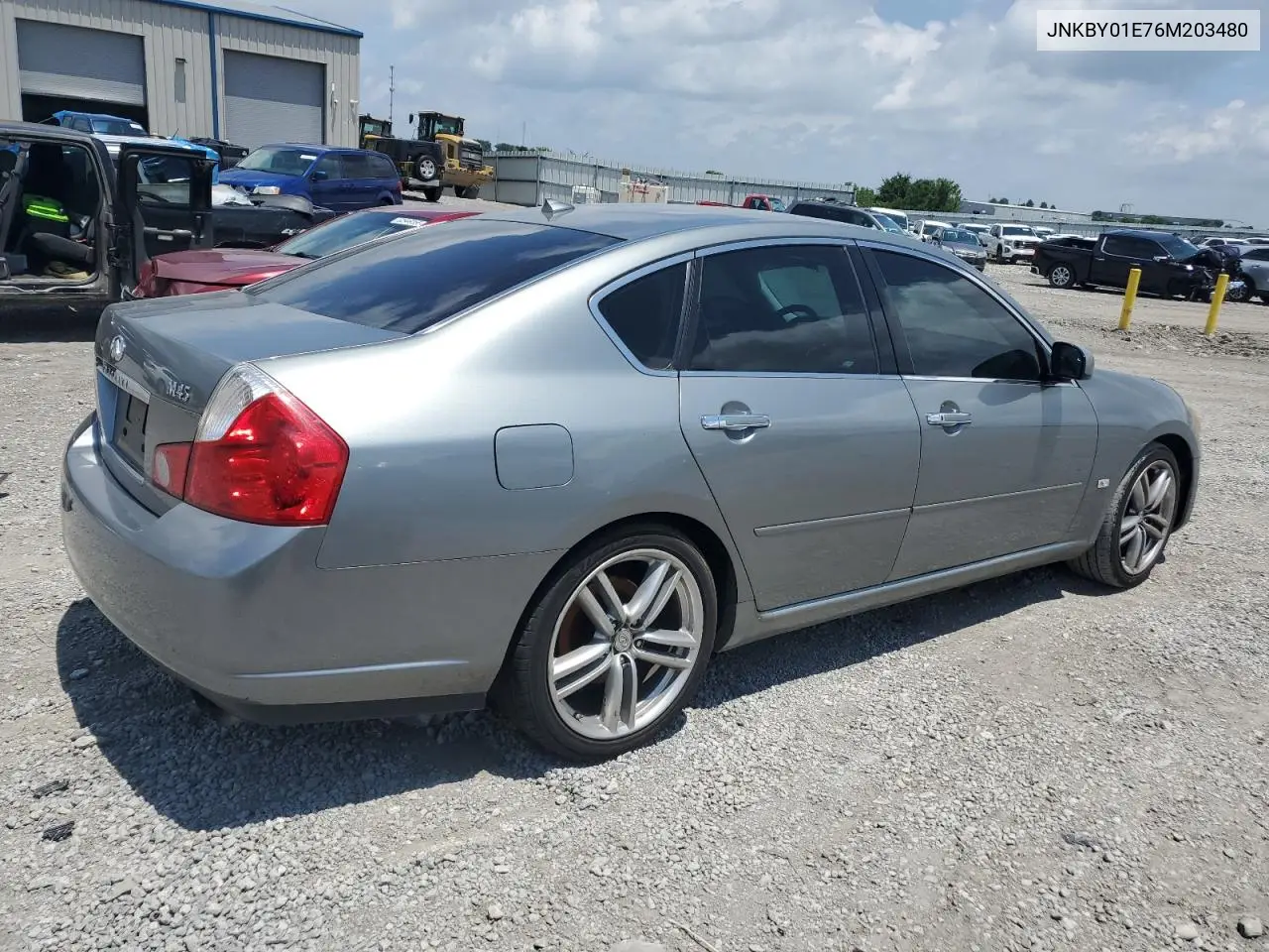 2006 Infiniti M45 Base VIN: JNKBY01E76M203480 Lot: 62130145