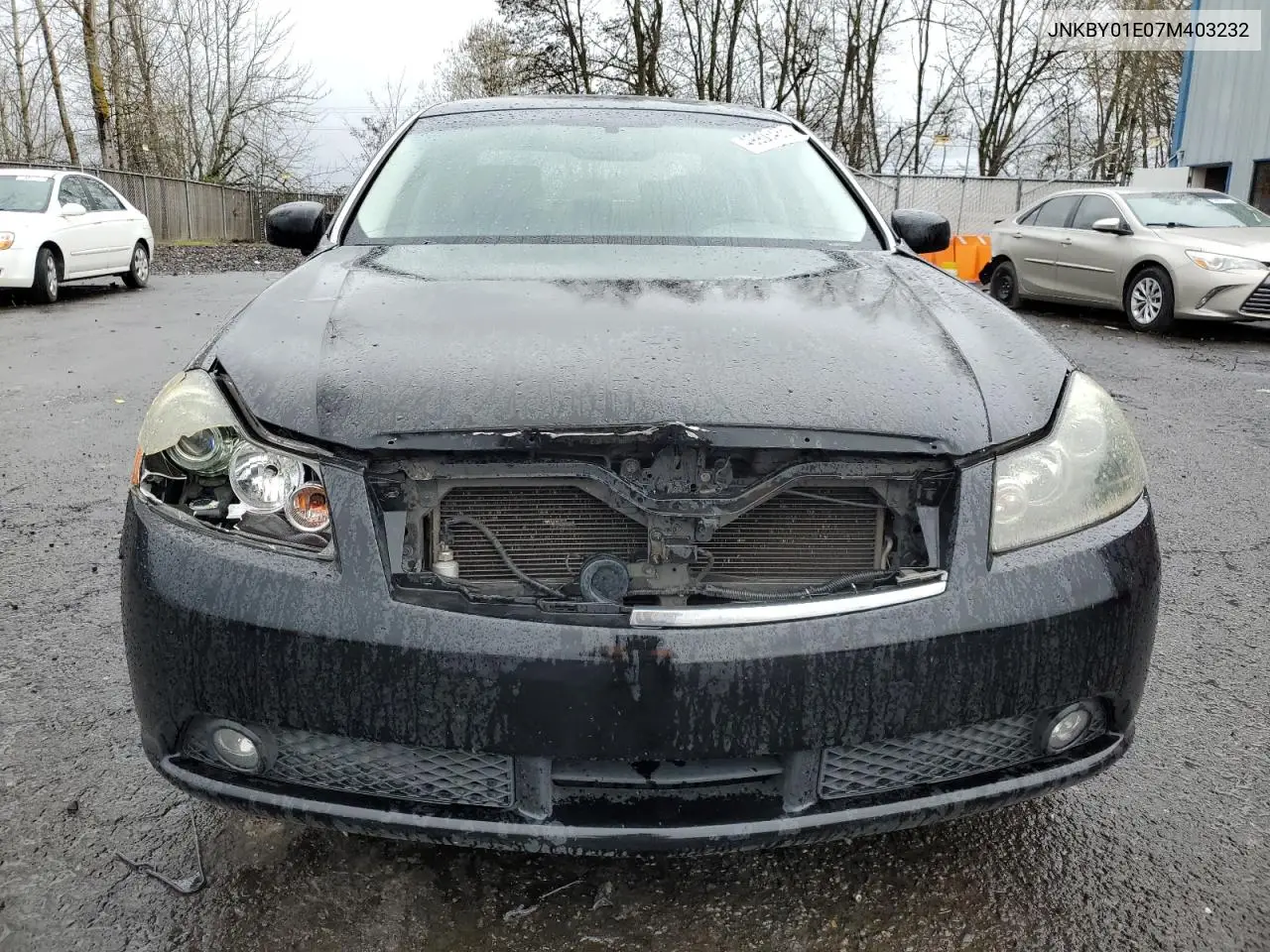 2007 Infiniti M45 Base VIN: JNKBY01E07M403232 Lot: 49906485