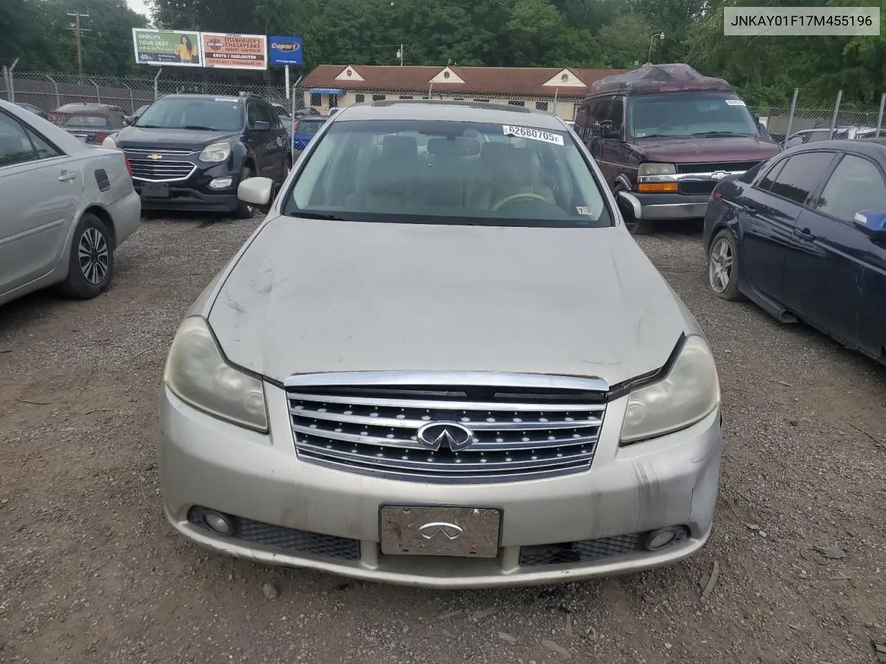 2007 Infiniti M35 Base VIN: JNKAY01F17M455196 Lot: 62680705