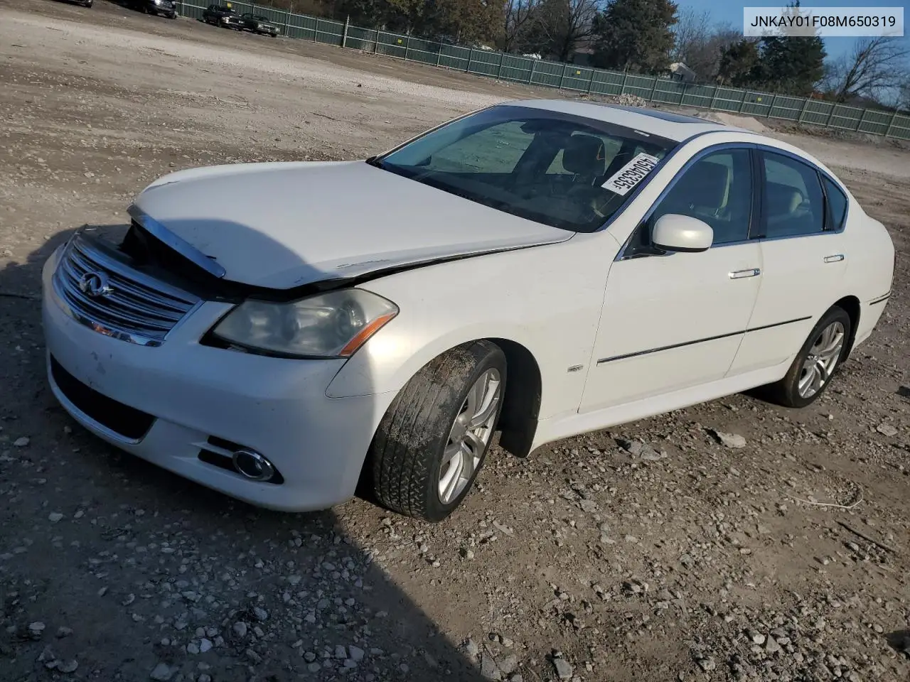 2008 Infiniti M35 Base VIN: JNKAY01F08M650319 Lot: 45046335
