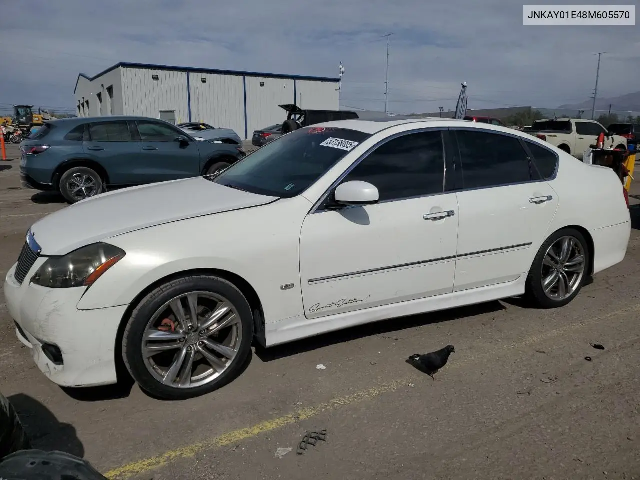 2008 Infiniti M35 Base VIN: JNKAY01E48M605570 Lot: 53136005