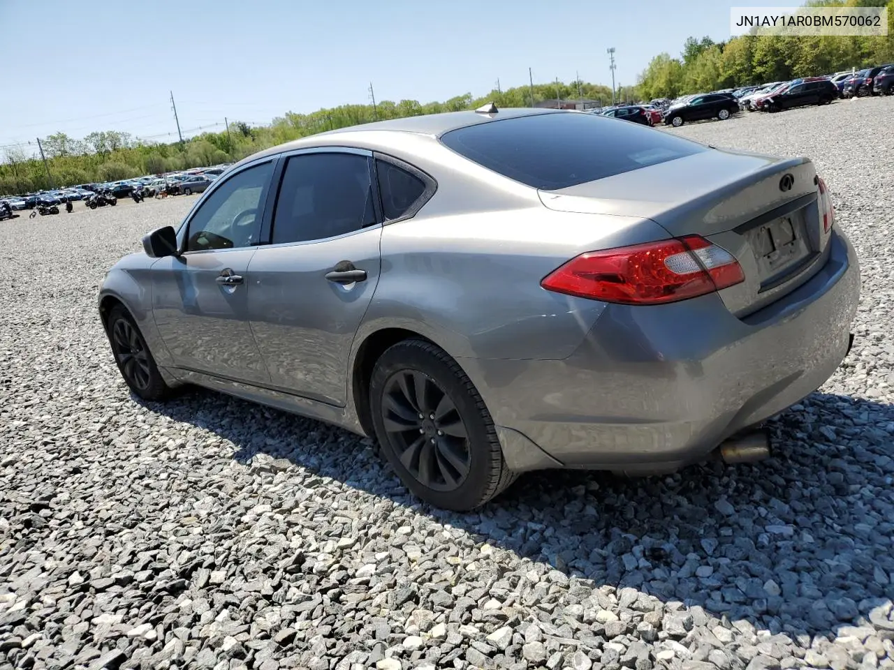 2011 Infiniti M56 X VIN: JN1AY1AR0BM570062 Lot: 56310475