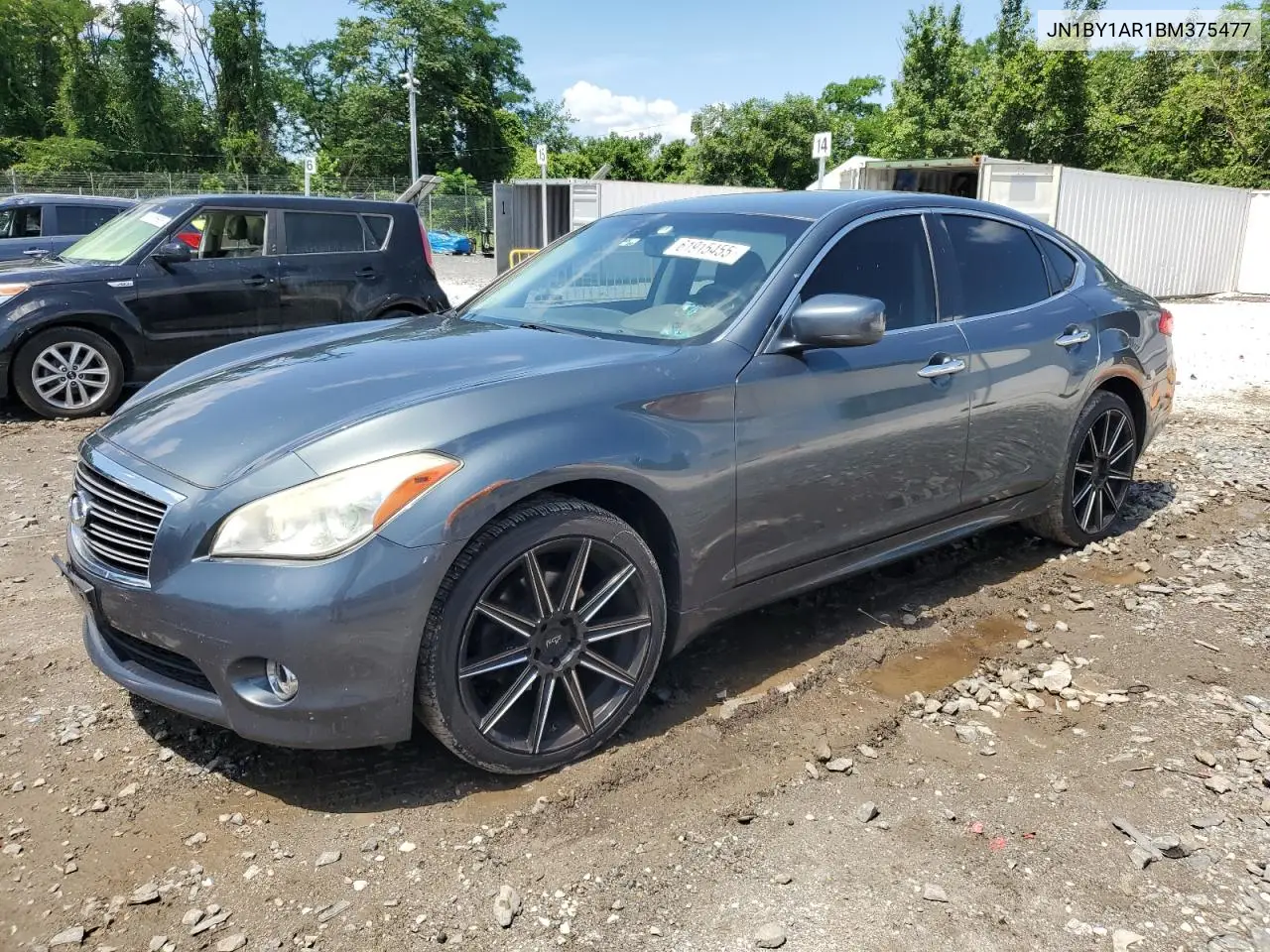 2011 Infiniti M37 X VIN: JN1BY1AR1BM375477 Lot: 61915455