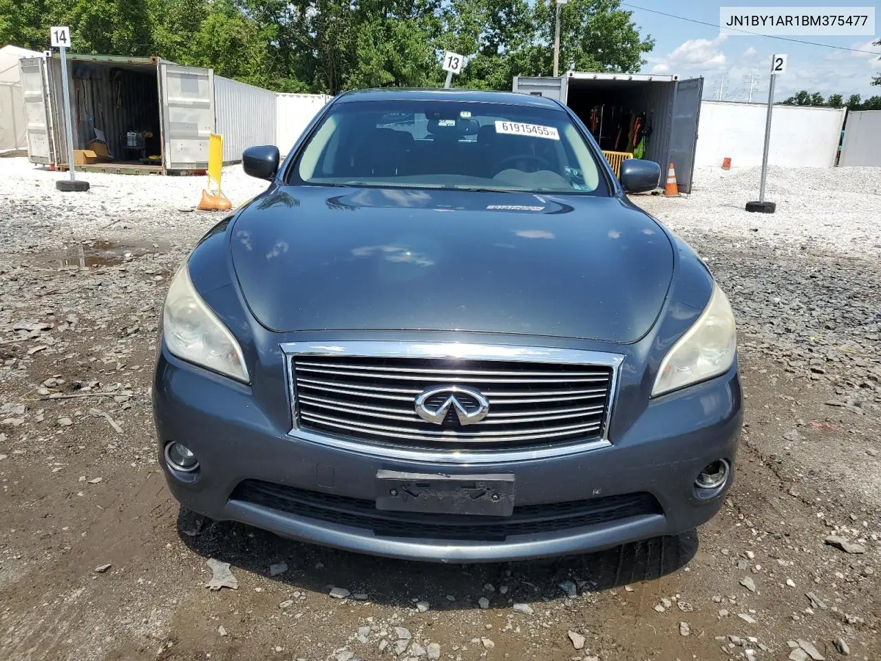 2011 Infiniti M37 X VIN: JN1BY1AR1BM375477 Lot: 61915455
