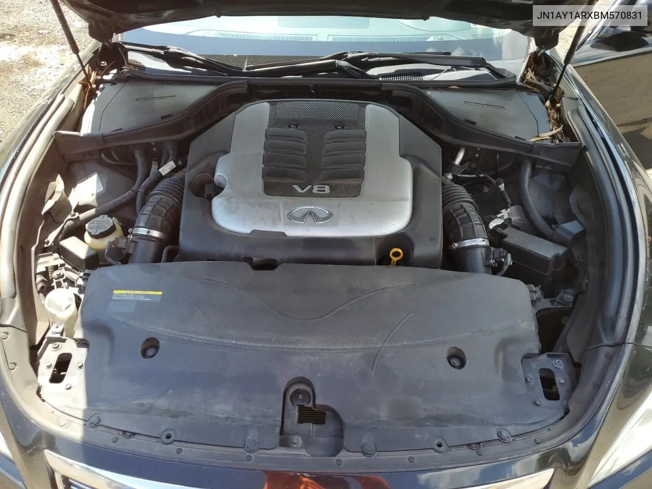 2011 Infiniti M56 X VIN: JN1AY1ARXBM570831 Lot: 62605405