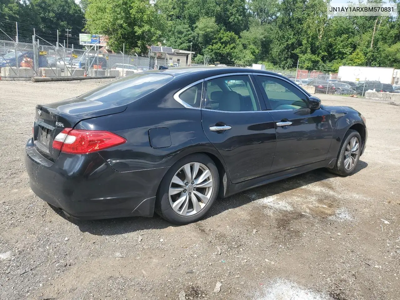 2011 Infiniti M56 X VIN: JN1AY1ARXBM570831 Lot: 62605405