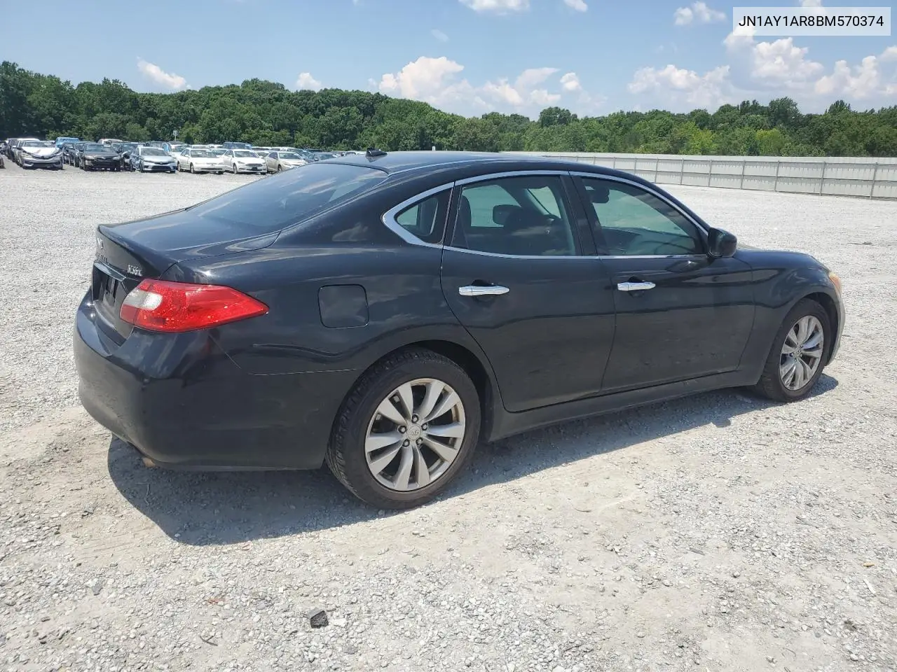 2011 Infiniti M56 X VIN: JN1AY1AR8BM570374 Lot: 63226195