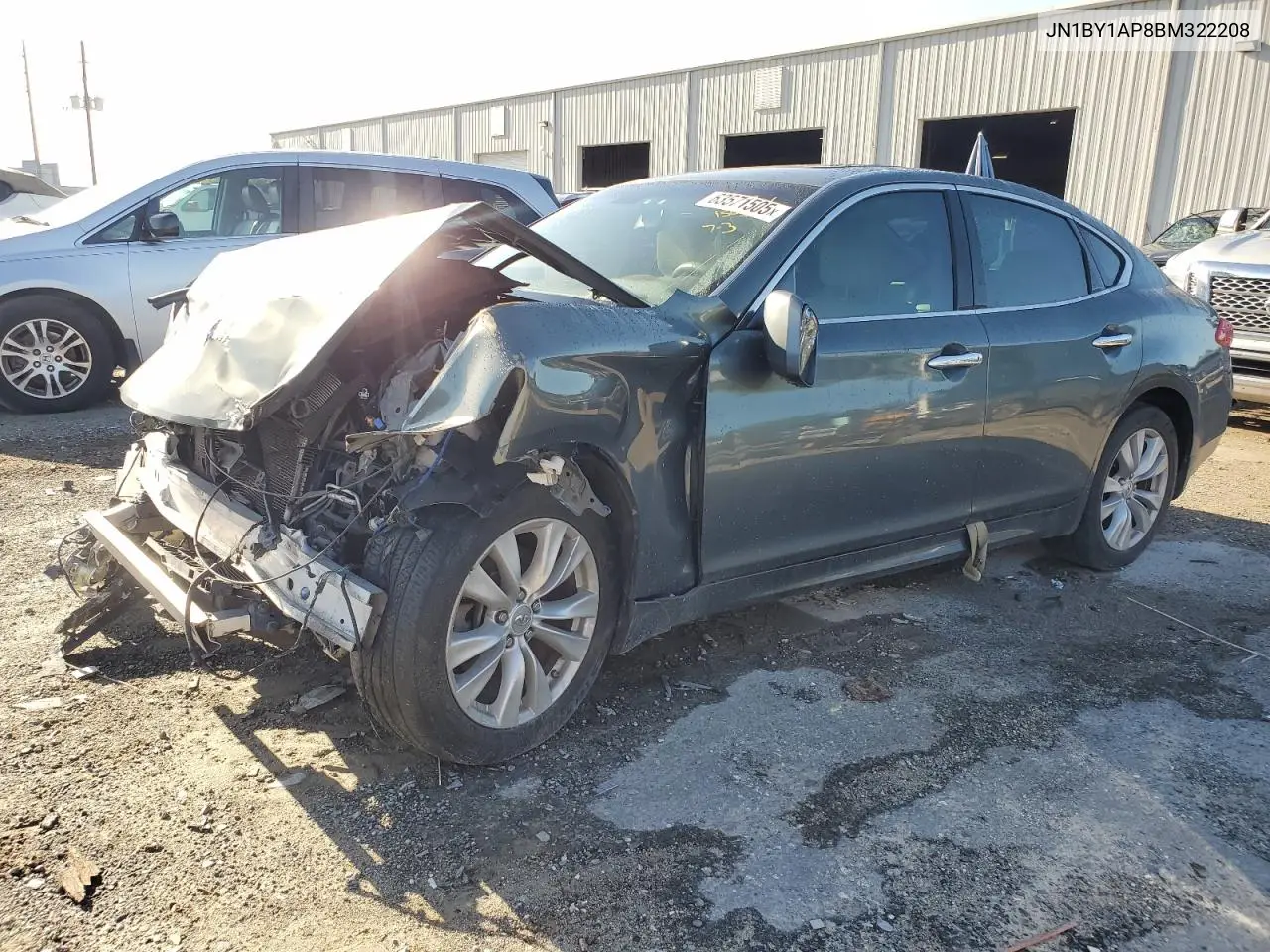 2011 Infiniti M37 VIN: JN1BY1AP8BM322208 Lot: 63571505