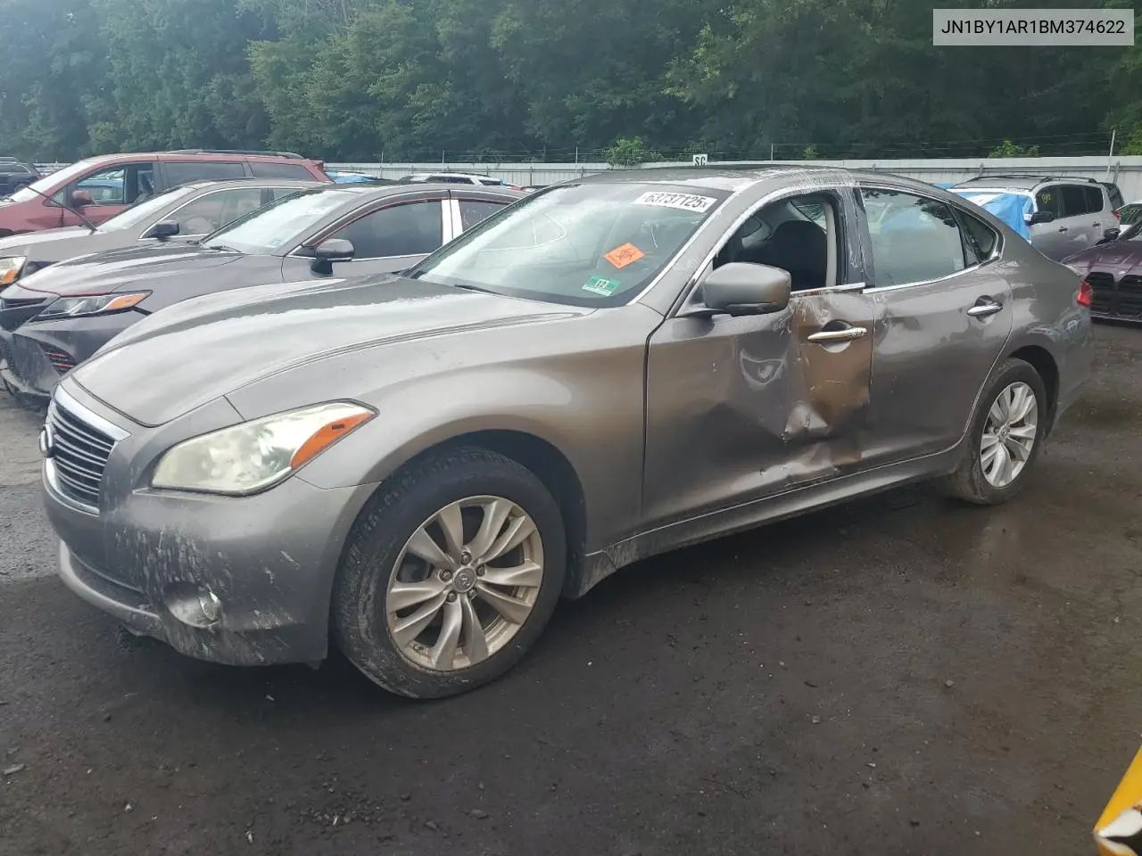2011 Infiniti M37 X VIN: JN1BY1AR1BM374622 Lot: 63737125