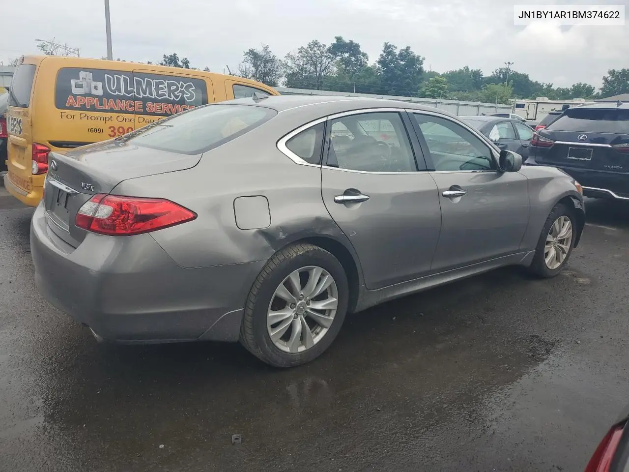 2011 Infiniti M37 X VIN: JN1BY1AR1BM374622 Lot: 63737125